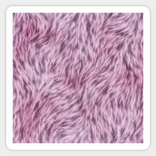 Rose Pink Fur Design Sticker